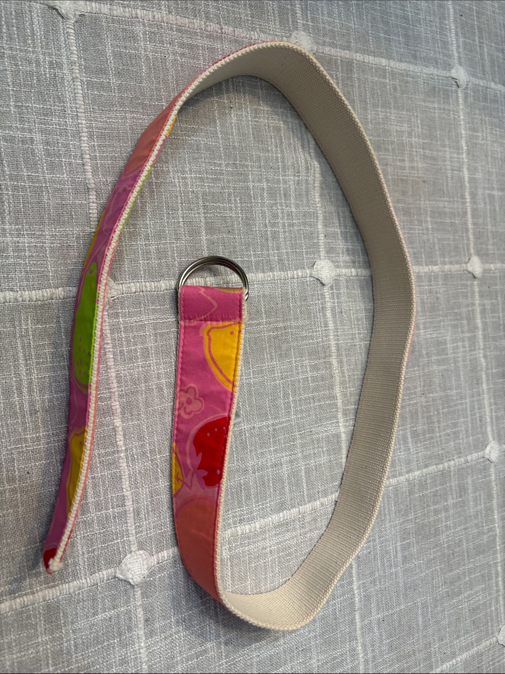 Lilly Pulitzer Vintage White Label D Ring Belt - Size M View 3